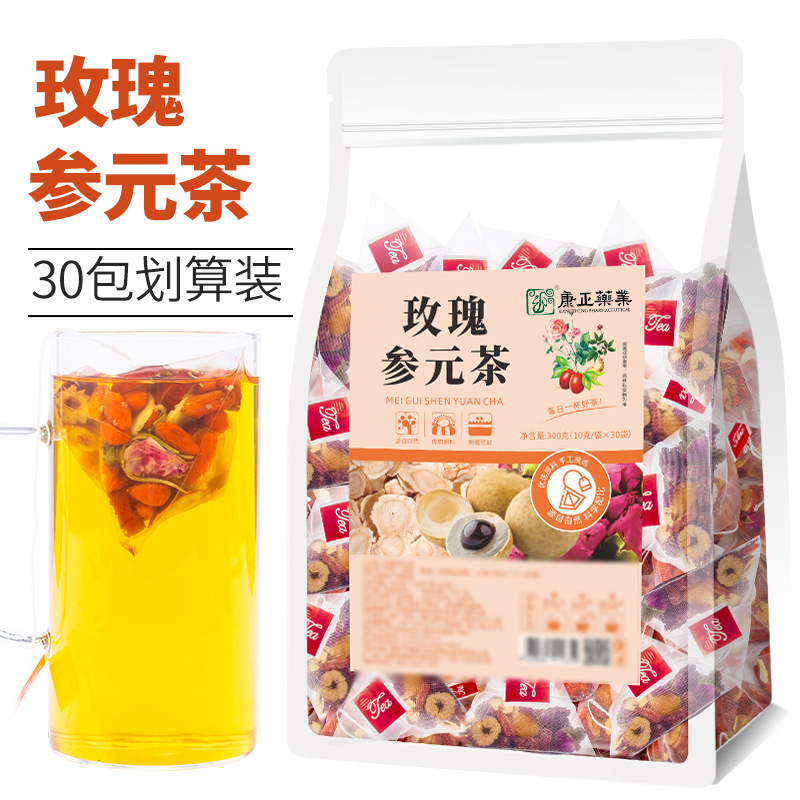 玫瑰參元茶30包(三角茶包)